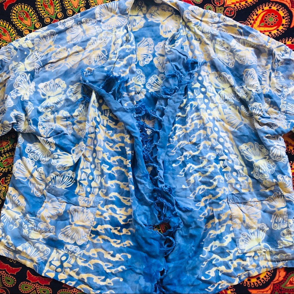 Vintage festival butterfly kimono 🦋